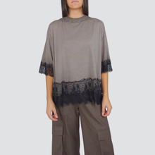 Carica l&#39;immagine nel visualizzatore di Gallery, Haveone t-shirt over pizzo 90% cotone Art TFW-P038
