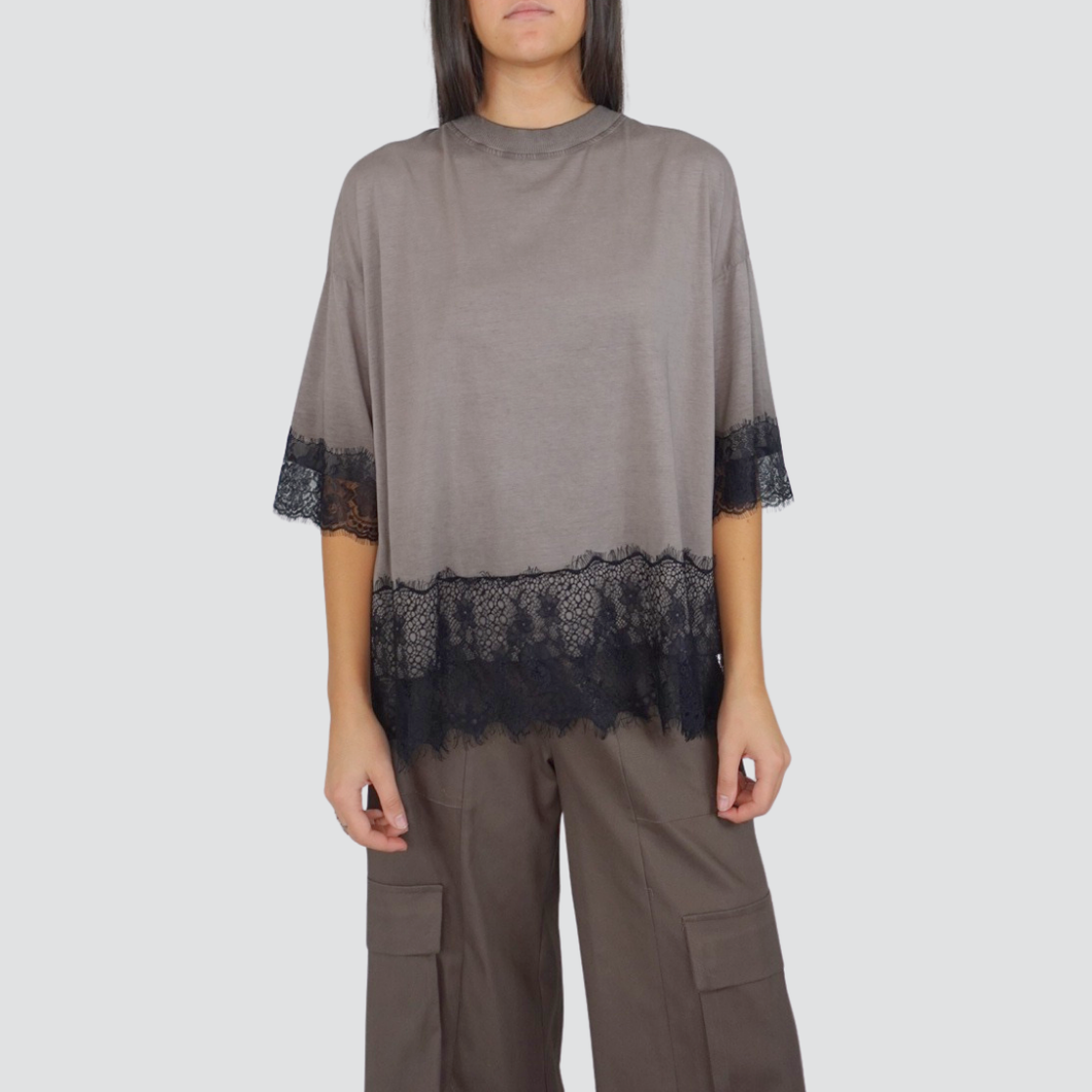 Haveone t-shirt over pizzo 90% cotone Art TFW-P038