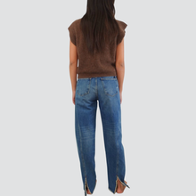Carica l&#39;immagine nel visualizzatore di Gallery, Vicolo jeans Gil spacco tallone 100% cotone Art DF5235
