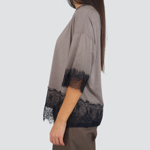 Carica l&#39;immagine nel visualizzatore di Gallery, Haveone t-shirt over pizzo 90% cotone Art TFW-P038
