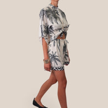 Carica l'immagine nel visualizzatore di Gallery, Haveone shorts con coulisse stampa 100% viscosa Art PMA-Q726
