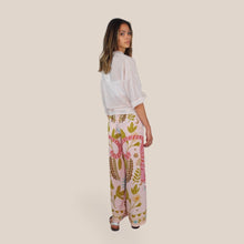 Carica l'immagine nel visualizzatore di Gallery, Haveone pantalone palazzo fantasia elastico vita 100% viscosa Art PVS-Q703
