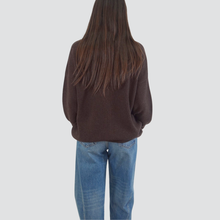 Carica l&#39;immagine nel visualizzatore di Gallery, Vicolo cardigan over polsino pizzo 49% viscosa 25% lana 5% cashmere Art 77272F

