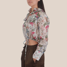 Carica l'immagine nel visualizzatore di Gallery, Vicolo camicia floreale coulisse fondo 75% lyocell Art TAB1808
