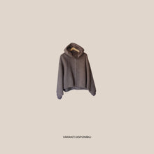 Carica l'immagine nel visualizzatore di Gallery, Haveone cappotto con cappuccio staccabile 50% lana Art KCT-R017
