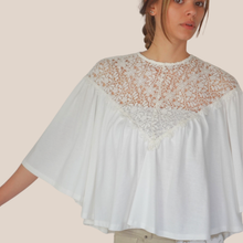 Carica l'immagine nel visualizzatore di Gallery, Philia Loft t-shirt over pizzo 100% cotone Art V02A0983
