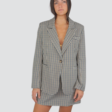 Carica l&#39;immagine nel visualizzatore di Gallery, Haveone giacca over pied de poule fodera maculata 33% viscosa Art JFW-P097
