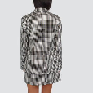 Haveone giacca over pied de poule fodera maculata 33% viscosa Art JFW-P097