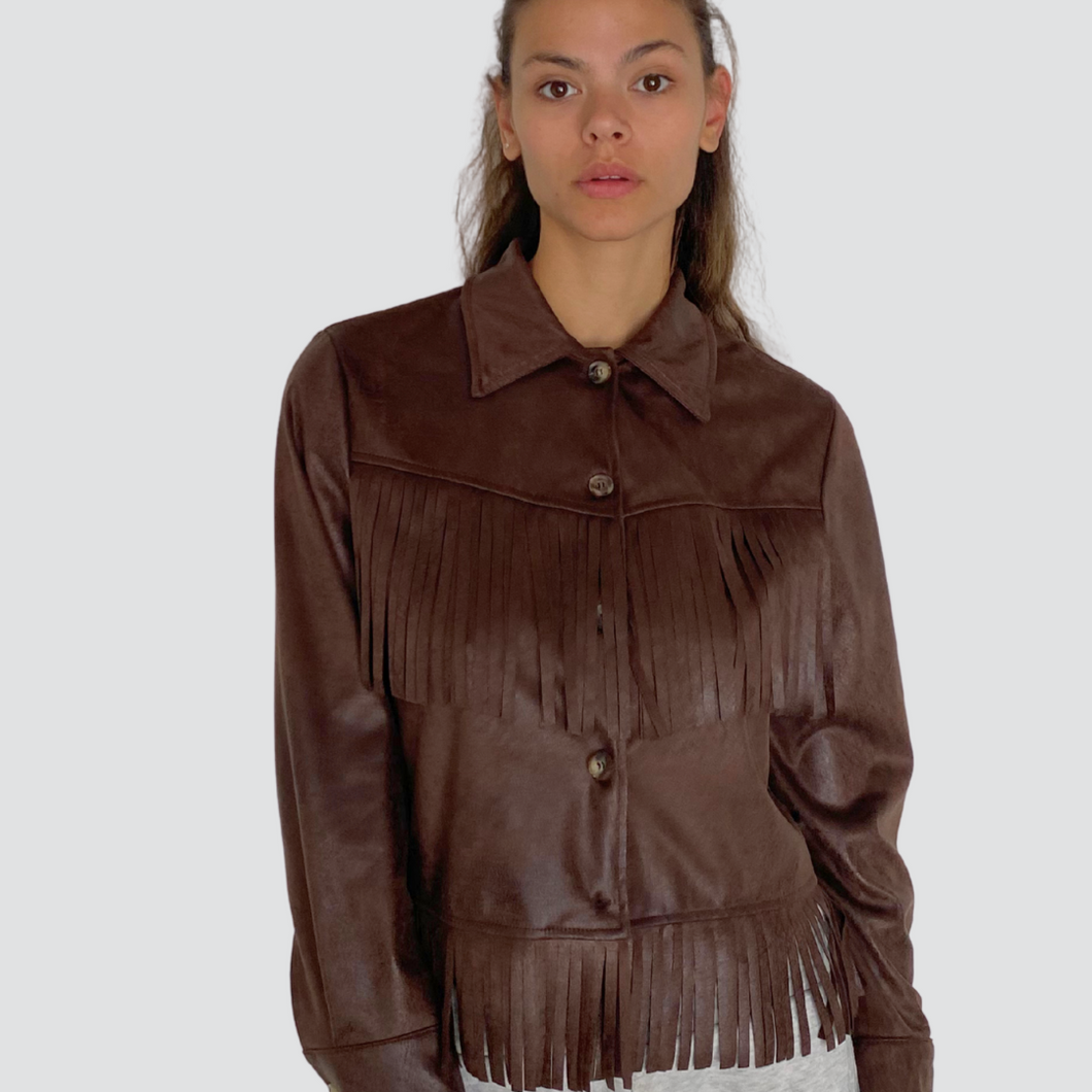Vicolo camicia dainetto con frange Art TD1310