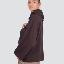 Carica l&#39;immagine nel visualizzatore di Gallery, Vicolo cardigan coulisse con cappuccio 52% viscosa Art 22148F
