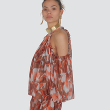 Carica l&#39;immagine nel visualizzatore di Gallery, Haveone camicia fantasia cut out collana oro Art RVS-N102
