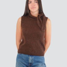 Carica l&#39;immagine nel visualizzatore di Gallery, Vicolo gilet con fiocco 34% alpaca 34 % merinos extrafino Art 55171F
