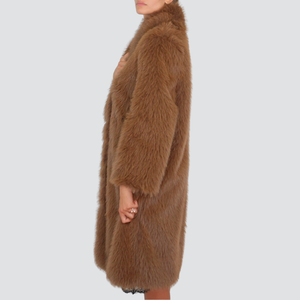 Haveone eco-pelliccia lunga collo sciallato foderata Art KMA-PO43