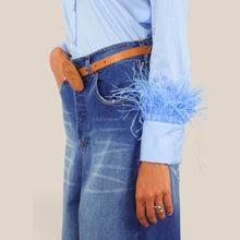 Carica l'immagine nel visualizzatore di Gallery, Tensione in camicia piume 100% cotone Art W26C577
