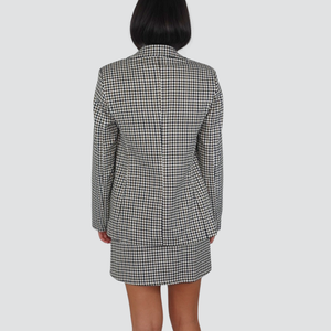 Haveone mini gonna pied de poule con cintura 33% viscosa Art GFW-P054