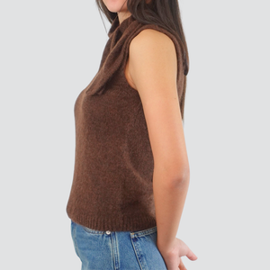 Vicolo gilet con fiocco 34% alpaca 34 % merinos extrafino Art 55171F
