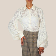 Carica l'immagine nel visualizzatore di Gallery, Haveone camicia manica ampia 55% viscosa Art CVI-R036
