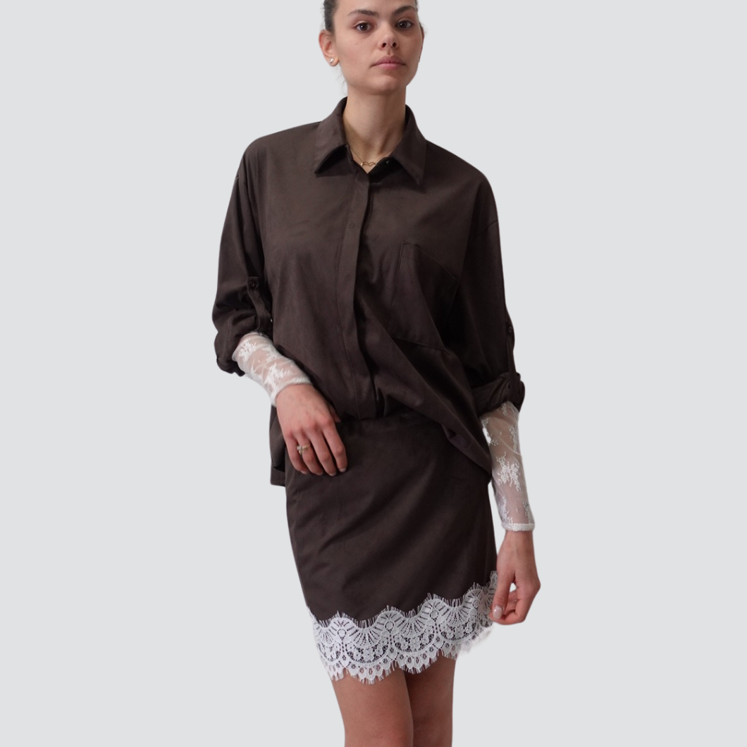 Haveone mini gonna dainetto fondo pizzo Art GSO-N038