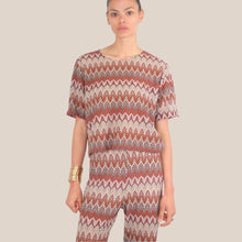 Carica l'immagine nel visualizzatore di Gallery, Vicolo maglia zig zag over 50% cotone art TAB2457
