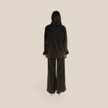 Carica l'immagine nel visualizzatore di Gallery, Philia Loft pantalone velluto caffè 77% cotone 23% lyocell Art D03E0219
