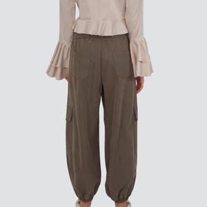 Haveone cargo elastico vita con coulisse polsino fondo 65% viscosa Art PSO-P219