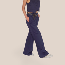 Carica l'immagine nel visualizzatore di Gallery, Kontatto pantalone palazzo con cintura 20% viscosa Art MN6000 ( blazer Art MN6001 )
