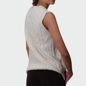 Haveone gilet over trecce spacchetti laterali Art LPH-M028