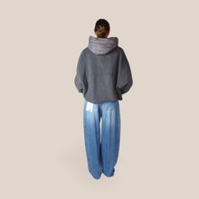 Carica l'immagine nel visualizzatore di Gallery, Haveone cappotto con cappuccio staccabile 50% lana Art KCT-R017
