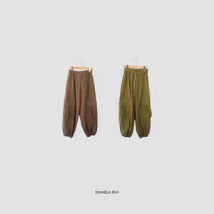 Haveone cargo elastico vita con coulisse polsino fondo 65% viscosa Art PSO-P219
