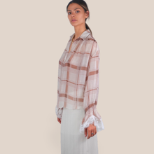 Carica l'immagine nel visualizzatore di Gallery, Haveone camicia over fantasia con fondo pizzo 85% lyocell Art CVS-Q260
