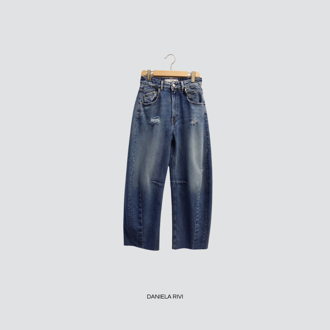 Haveone jeans Barbara con rotture 100% cotone Art PFA-M104