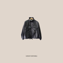 Carica l'immagine nel visualizzatore di Gallery, Haveone bomber ecopelle coulisse fondo Art KMI-R029

