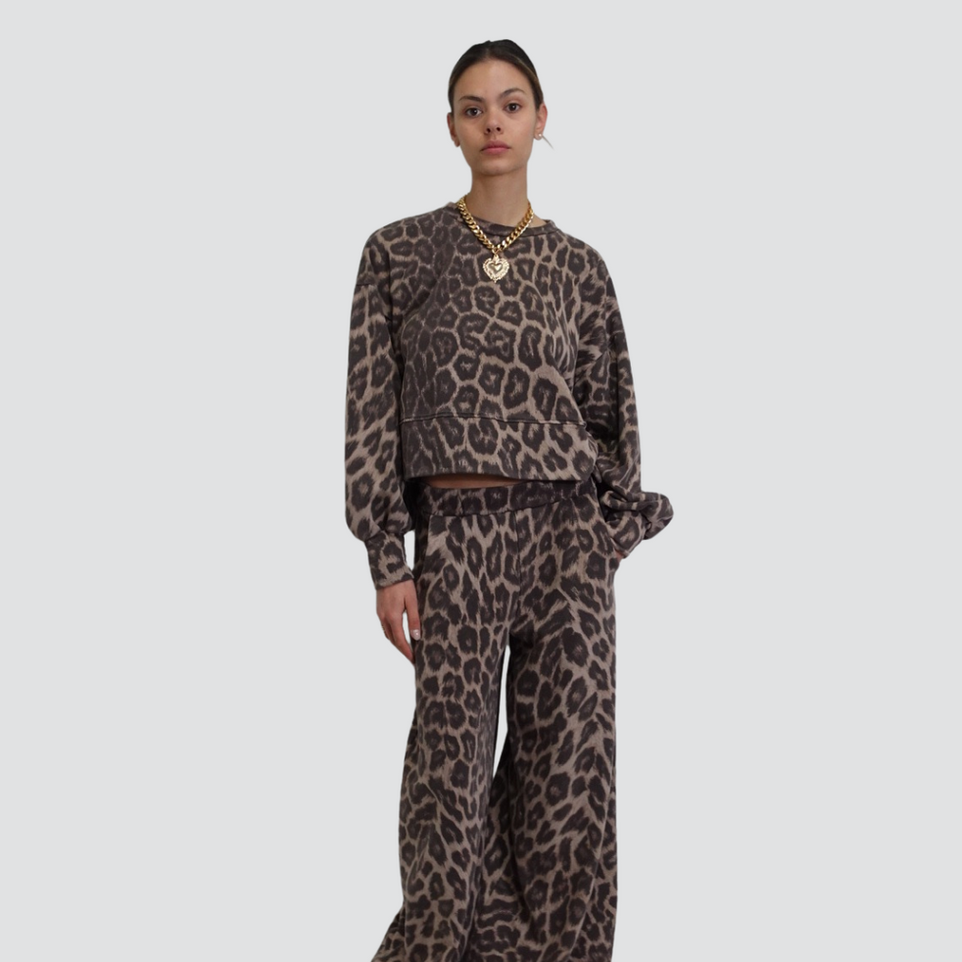 Haveone pantalone felpa garzata con tasche elastico vita 100% cotone Art PMA-N120