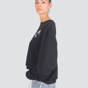 Vicolo felpa over con stampe garzata 95% cotone Art RF0266