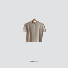 Carica l&#39;immagine nel visualizzatore di Gallery, Vicolo cardigan manica corta 65% viscosa Art 22135D
