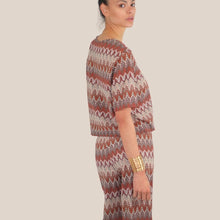 Carica l'immagine nel visualizzatore di Gallery, Vicolo maglia zig zag over 50% cotone art TAB2457
