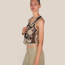 Carica l'immagine nel visualizzatore di Gallery, Vicolo gilet rete con ricamo 50% cotone Art 5AB5028
