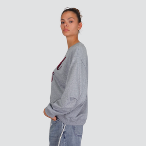 Vicolo felpa over garzata con stampa 60% cotone Art RF0268