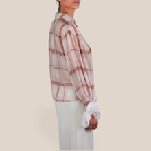 Carica l'immagine nel visualizzatore di Gallery, Haveone camicia over fantasia con fondo pizzo 85% lyocell Art CVS-Q260
