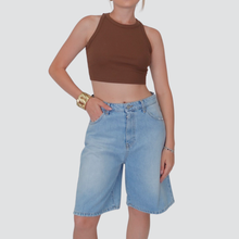 Carica l&#39;immagine nel visualizzatore di Gallery, Vicolo bermuda jeans Nerea 100% cotone Art DD5425
