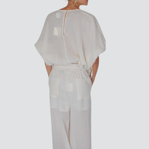Vicolo blusa elastico vita coulisse polsi 100% ramia Art TD2892