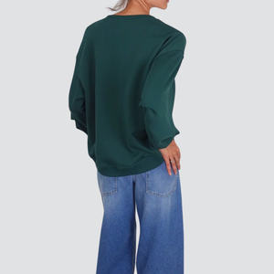Vicolo felpa over garzata 95% cotone Art TF0581