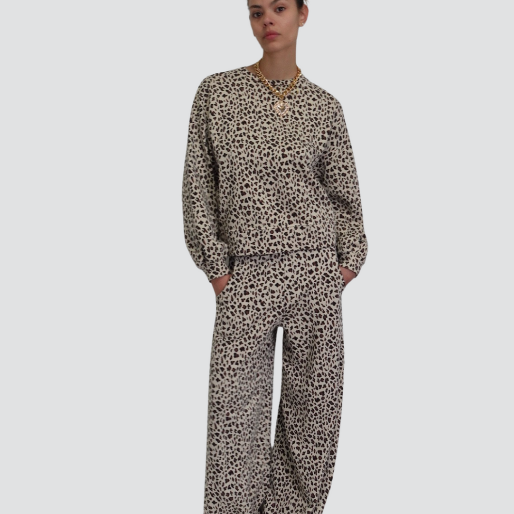 Haveone pantalone felpa tasche elastico vita garzata 100% cotone ART PMA-N096