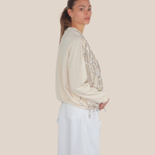 Carica l'immagine nel visualizzatore di Gallery, Haveone felpa over garzata con paillettes 65% cotone Art CFW-Q080
