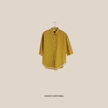 Carica l'immagine nel visualizzatore di Gallery, Vicolo camicia over bordino burro 100% cotone Art TAB2257
