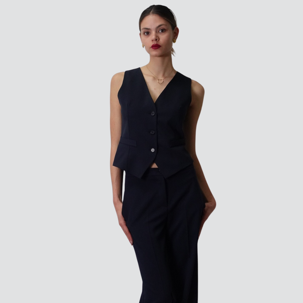 Vicolo gilet foderato 23% viscosa Art TD0298