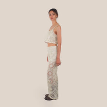 Carica l'immagine nel visualizzatore di Gallery, Haveone pantalone palazzo crochet con paillettes Art PMA-Q249
