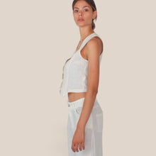 Carica l'immagine nel visualizzatore di Gallery, Haveone gilet 100% lino Art LVE-Q021
