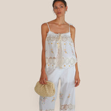 Carica l'immagine nel visualizzatore di Gallery, Haveone top ricamo e pizzo 95% cotone Art RMA-Q232
