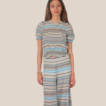 Carica l'immagine nel visualizzatore di Gallery, Tensione in maglia filo lurex 100% viscosa Art S26MD06
